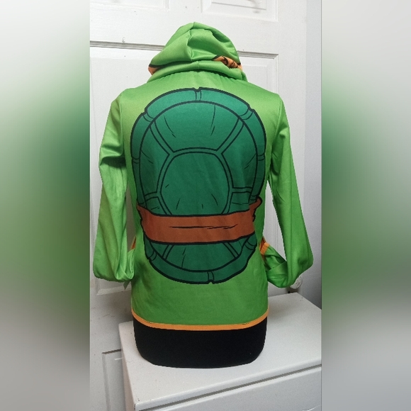 New Nickelodeon Teenage Mutant Ninja Turtle Hoodie Jacket Size 12 Youth - Picture 3 of 9